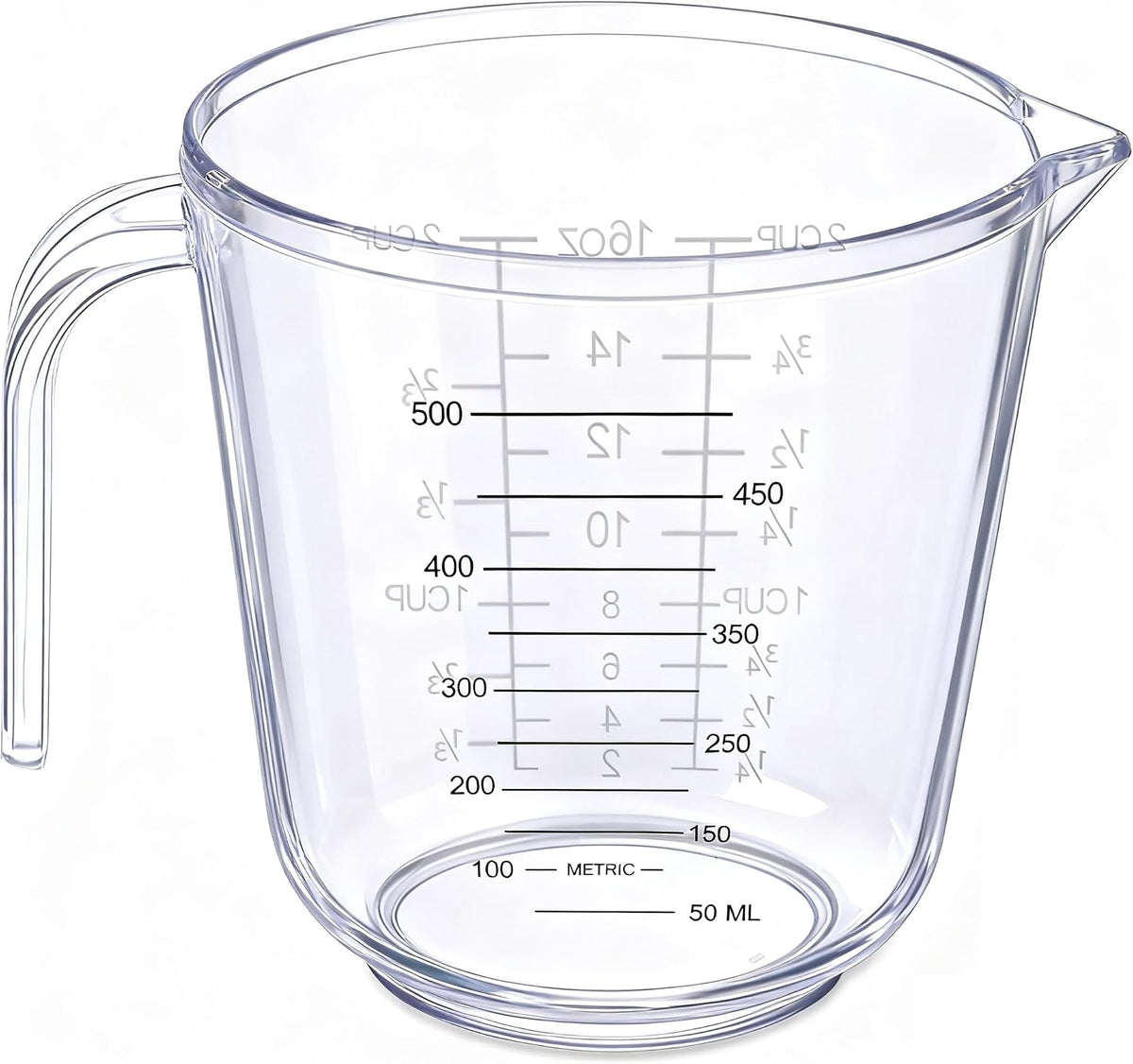 DOTINGHUX Measuring Cup, 2 Cup, Clear