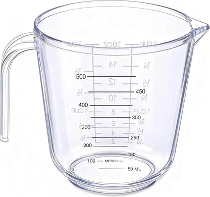 DOTINGHUX Measuring Cup, 2 Cup, Clear