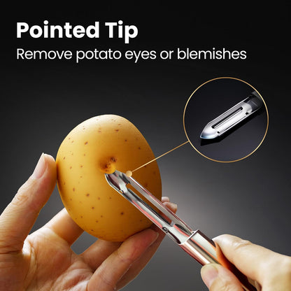 Gourmet Easy Vegetable Peeler Ultra Sharp Stainless Steel Blade (I Peeler)