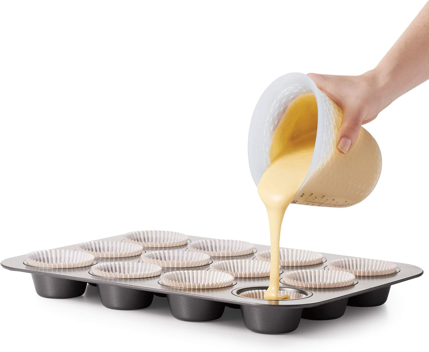 OXO Good Grips 3 Piece Squeeze & Pour Silicone Measuring Cup Set