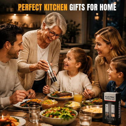 Rechargeable Electric Salt and Pepper Grinder Set 2 Pack, Kitchen Gadgets