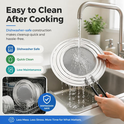 Splatter Screen for Frying Pan, Grease Splatter Guard for 9/10/11 Inch Pans