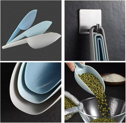 Plastic Scoops for Canisters, Plastic Scoop for Ice Cubes, Flour Scoops Dry Goods Coffee Beans & Cereals