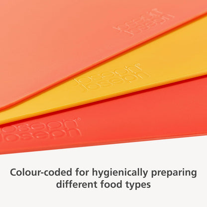 Joseph Joseph Pop Flexible Cutting Board Chopping Mats, 3-Piece Set
