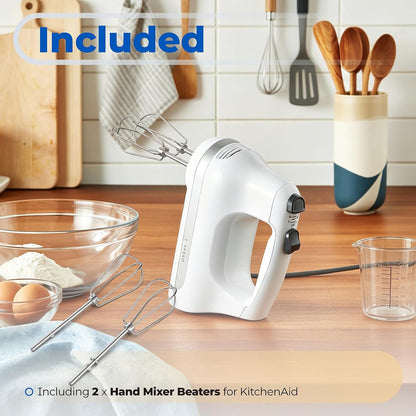 Hand Mixer Beaters Attachments for KitchenAid, KHM2B, Stainless Steel