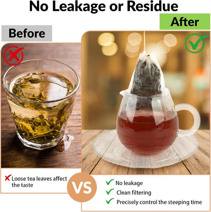 300 Pcs Disposable Empty Tea Bags for Loose Leaf Tea