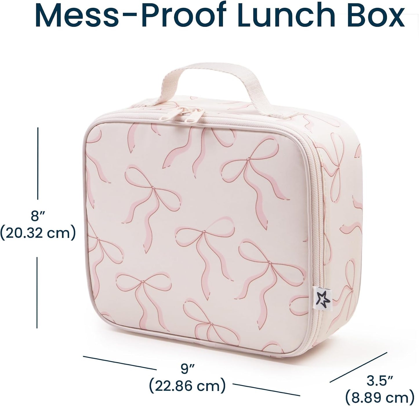 Tiny Twinkle Insulated Lunch Box for Girls and Boys | Durable and Reusable for School & Travel | Ages 3 and Up | Waterproof and Easy to Clean | PFAs and BPA Free（Boho Rainbow）