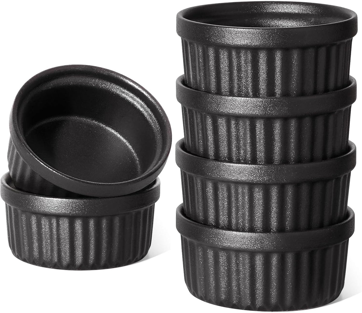 LE TAUCI Sauce Cups 2 OZ, Set of 6, White