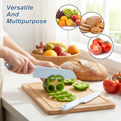Mabor Plastic Lettuce Knife, 4Pcs Lettuce Knife to Prevent Browning