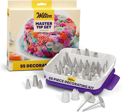 Wilton Master Cake Decorating Piping Tips Set, with Case