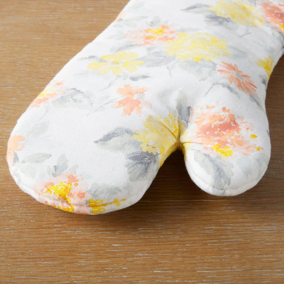 Martha Stewart Amber Floral Oven Mitt & Pot Holder Set 2-Pack, Blue/Green, OM: 7"x13" & PH: 7"x10"
