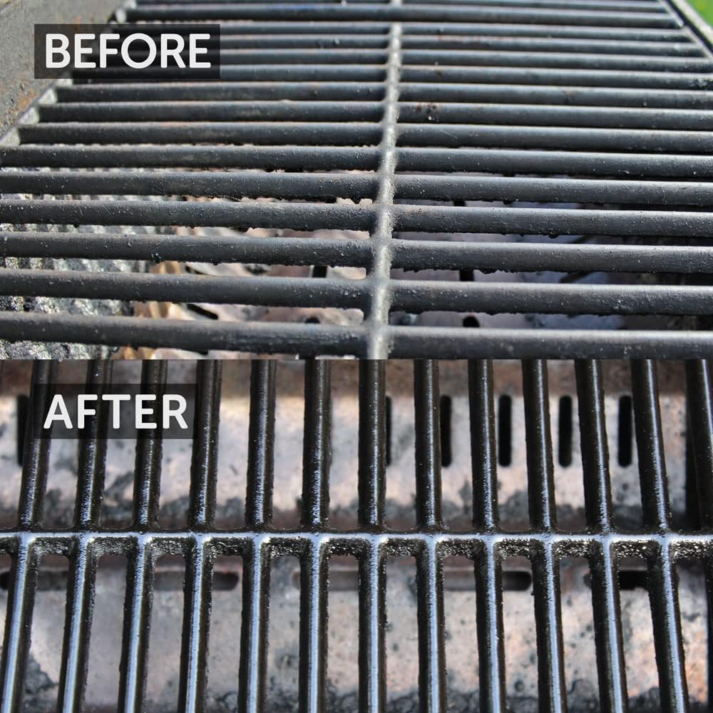 CARON & DOUCET - BBQ Grill Cleaner Oil | 100% Plant-Based & Vegan | Best for Cleaning Barbeque Grills & Grates | Use with Wooden Scrapers, Brushes, Accessories & Tools | Great Gift for Dad! (2X 8oz)