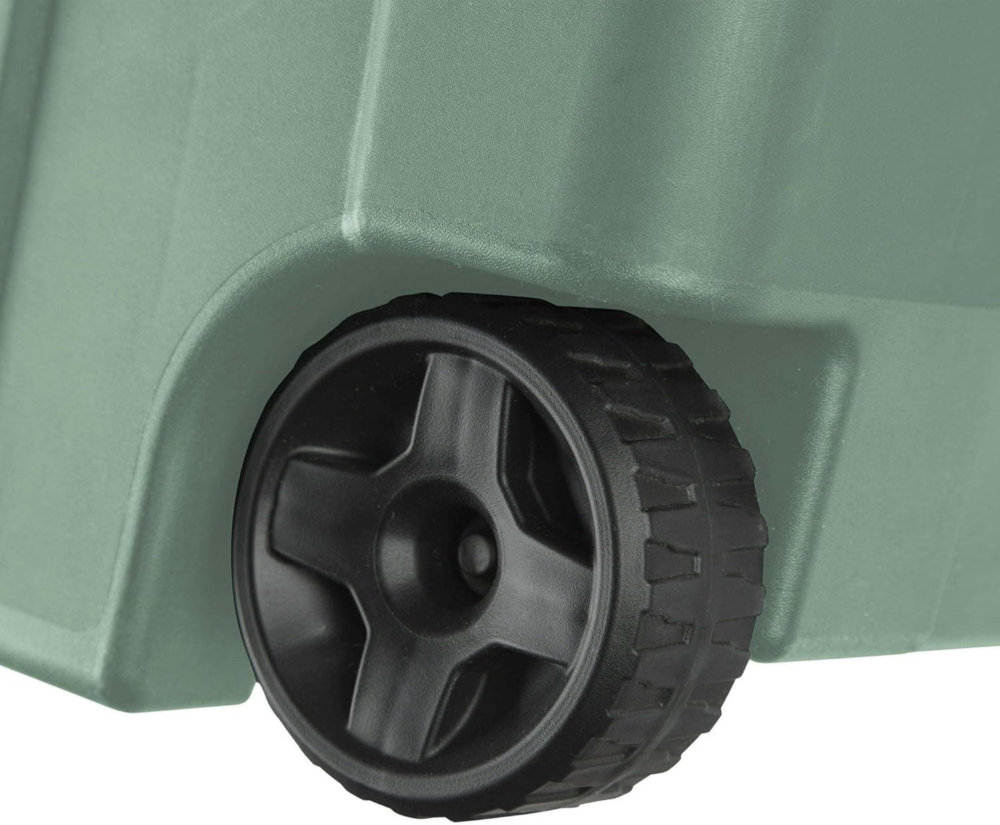 Extra Large Storage Bin, 40 Gallon Wheeled Plastic Storage Container with Handle, Green, Pack of 2 (GREEN)