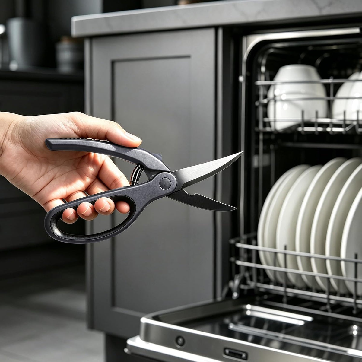 Linoroso Poultry Shears with Magnetic Holder Kitchen Shears Heavy Duty