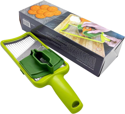 Multi Handheld Mandoline Slicer, Stainless Steel Professional Vegetable Slicer with Comfortable Grip, Vegetable Slicer for Potatoes, Onions, Cucumbers, Cheese, Easy to Clean
