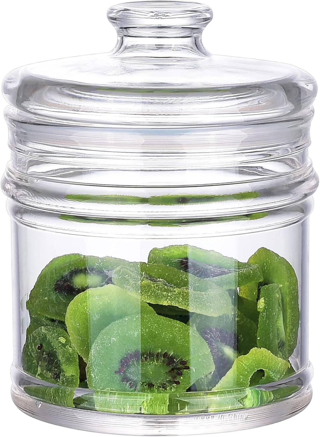 64 oz Reinforced Large Acrylic Canister with Locking Clamp, Airtight Flip Jar | Food Storage Container for Flour, Sugar, Coffee, Candy, Cookie etc