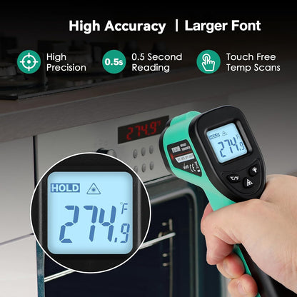 OnniOne Infrared Thermometer Temperature Gun for Cooking -58℉~1022℉