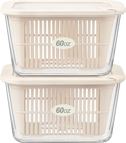 Urban Green Glass Food Storage Containers with Glass Lids, Microwave Safe Food Container Set, Aitight Meal Prep Container Set, LeakProof, 100% Plastic Free, 6 Pack