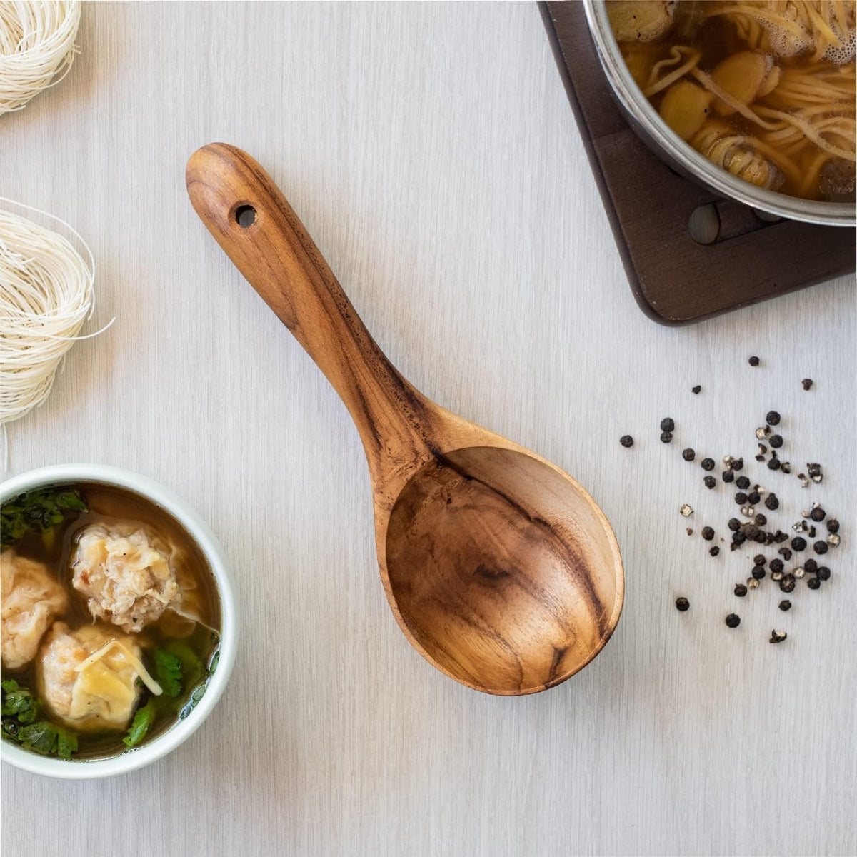 FAAY Original Eco-Friendly Wooden Serving Ladle