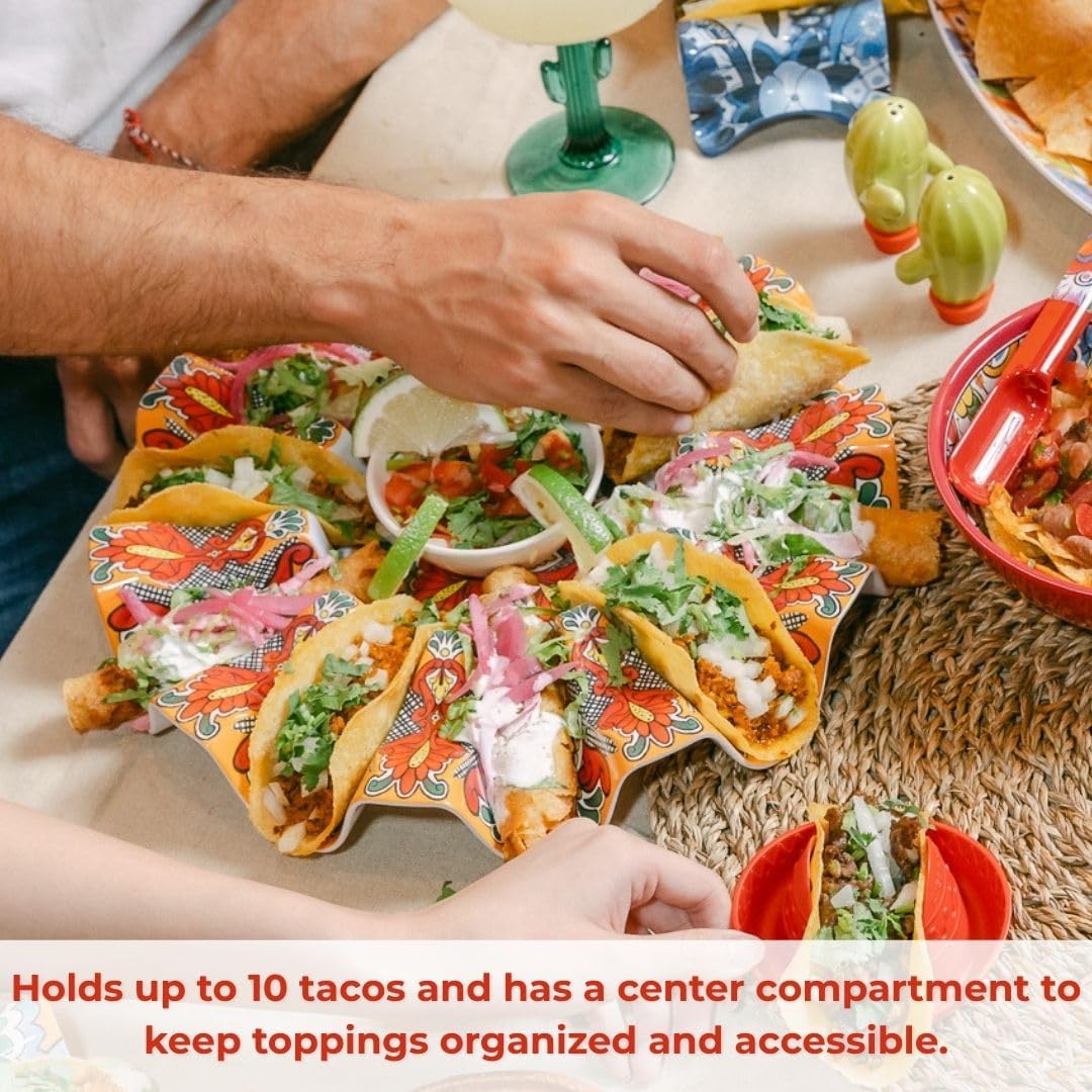 Prepara Talavera Taco Carousel, Red