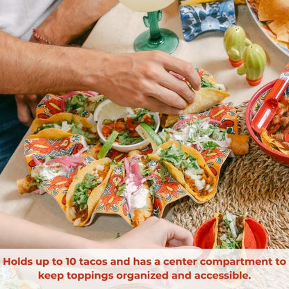 Prepara Talavera Taco Carousel, Red