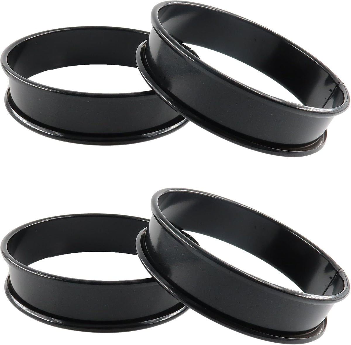 4Pk Crumpet Rings 3.75" Nonstick Egg Ring English Muffin Mold