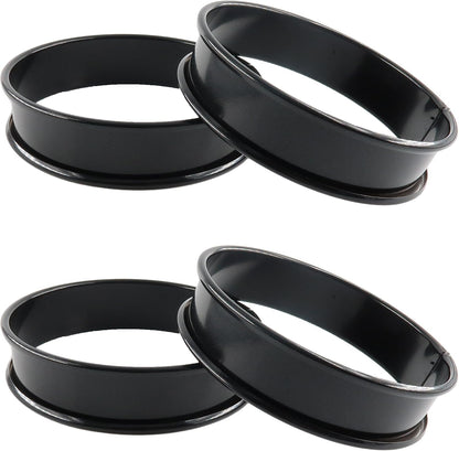 4Pk Crumpet Rings 3.75" Nonstick Egg Ring English Muffin Mold