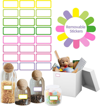 Removable Freezer Labels Stickers, 1 x 3 Inch Blank Removable Freezer Labels Food Storage Stickers, Date Label Waterproof Oil Resistant Easy Clean No Residue- 250 Sheets