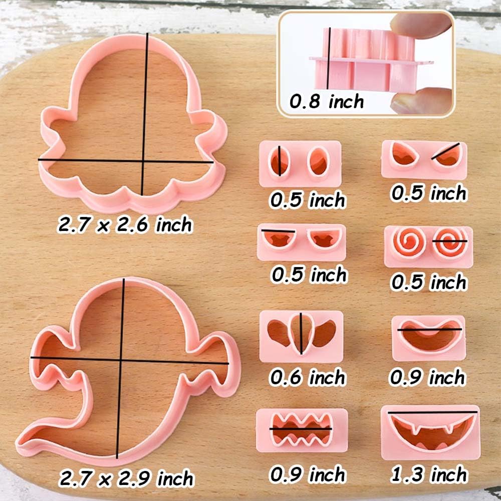 Mini Pumpkin Cookie Cutters, DIY 3d Halloween Raised Design Cookie Stamps