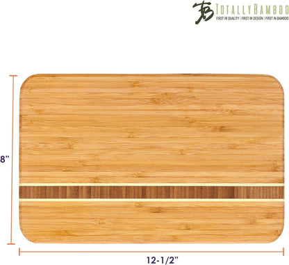 Totally Bamboo Barbados Small Bamboo Cutting Board, 9 x 6.5 Inches