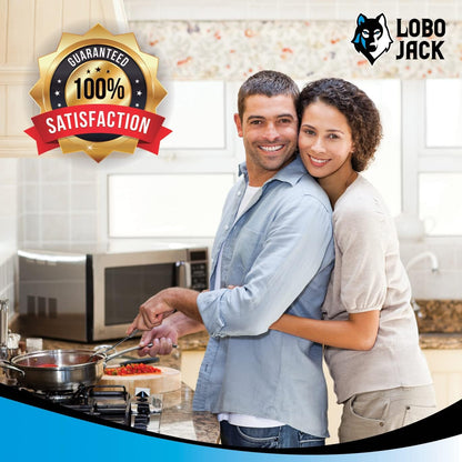 Kitchen Stove Silicone Gap Covers - Heat Resistant, 21 Inches, Black (2 Pack)