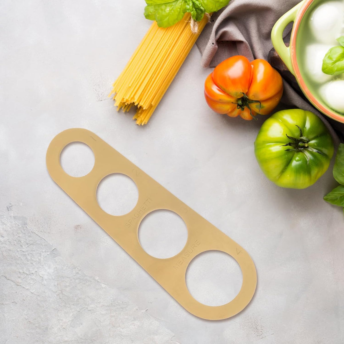 3pcs Stainless Steel Spaghetti Measurer with 4 Measuring Holes