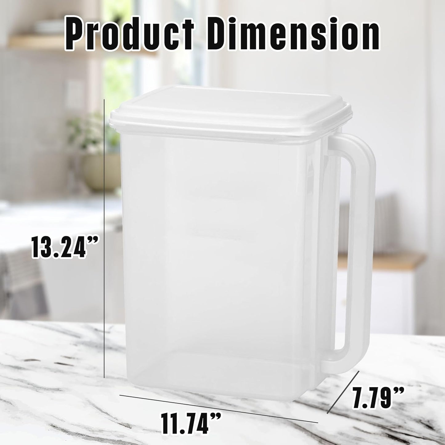 Buddeez Airtight Storage Dispenser - Easy Pour Spout for Cereal and Dry Food - BPA Free 46 Cup White/Clear