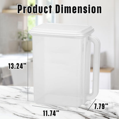 Buddeez Airtight Storage Dispenser - Easy Pour Spout for Cereal and Dry Food - BPA Free 46 Cup White/Clear