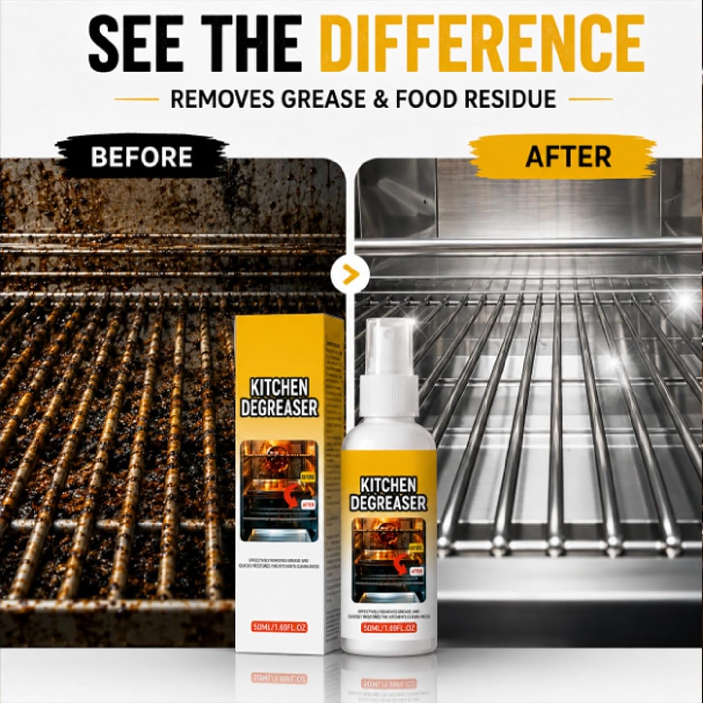 Apiastar Greasekiller Spray Grill Cleaner & Heavy Duty Degreaser Spray. Fast-Acting BBQ Grill Cleaning Spray for Outdoor Grease Removal. (2 Pcs)