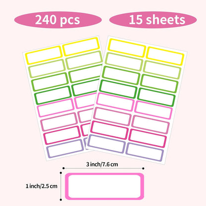 Removable Freezer Labels Stickers, 1 x 3 Inch Blank Removable Freezer Labels Food Storage Stickers, Date Label Waterproof Oil Resistant Easy Clean No Residue- 250 Sheets