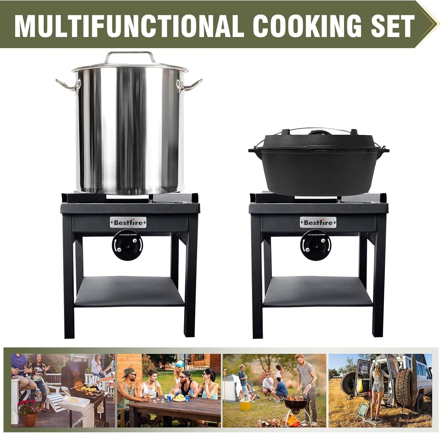 Propane Gas Griddle Charcoal Grill Combo Flat Top Griddle W/Dual Lids & 2 Side Shelves Dual Fuel BBQ Grill for Outdoor Barbecue