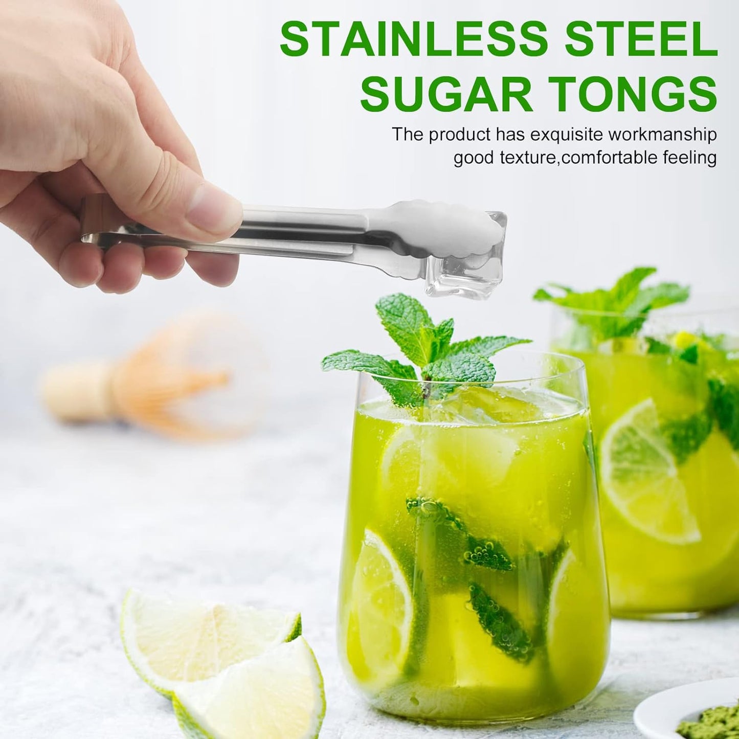 Serving Tongs,Buffet Tongs, ACAUTO Stainless Steel Food Tong Serving Tong Small Serving Tongs Stainless Steel Mini Appetizer Tongs, Set of 6 (5 Inch(12 Pack))