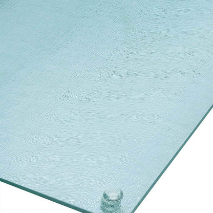 Murrey Home Glass Cutting Board Set for Kitchen Counter, Tempered Glass Chopping Boards Dishwasher Safe, Small Clear Countertop Tray, 16"x12"x2PC