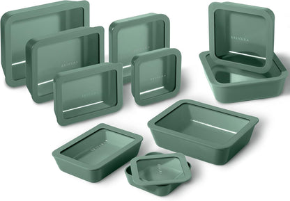 Ceramic Coated Glass Food Storage Container | No PTFE, PFOA, PFAS, and BPA | Reusable Non Toxic Meal Prep Container with Glass Lid | Easy To Store | 3 Cup Rectangle [Onyx]
