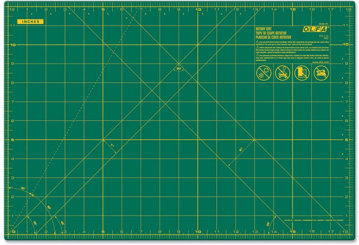 OLFA Gridded Cutting Mat 12"X18"