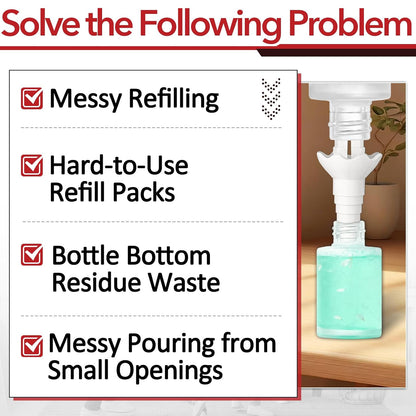 Universal Bottle Emptying Kit for Effortless Liquid Transfer