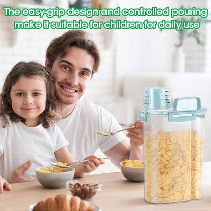 TBMax 2 Pack Airtight Rice Container 5 Lbs +10 Lbs, Cereal Container Oatmeal Storage with Easy-pouring Spout & Handy Cup for Flour Grain Beans, Pet Dog Cat Bird Food Storage Dispenser -Pink