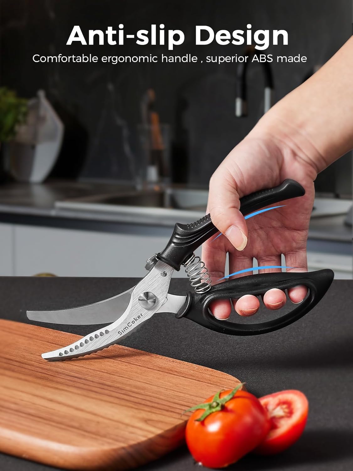 Kitchen Scissors, Forged Stainless Steel Heavy Duty Kitchen Shears, Dishwasher Safe Cooking Scissors for Meat, Poultry & Vegetables