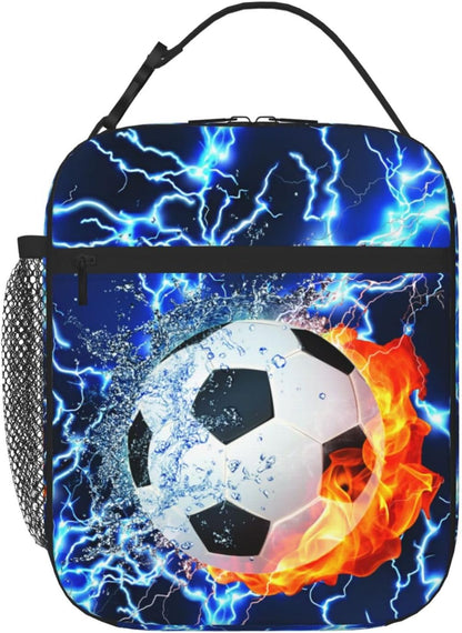 Dinosaur Volcano Insulated Lunch Bag for Women & Men, Reusable Leak-Proof Lunch Box with Cooler Compartment, Lunch Tote for Adults Work Travel Picnic Durable & Washable