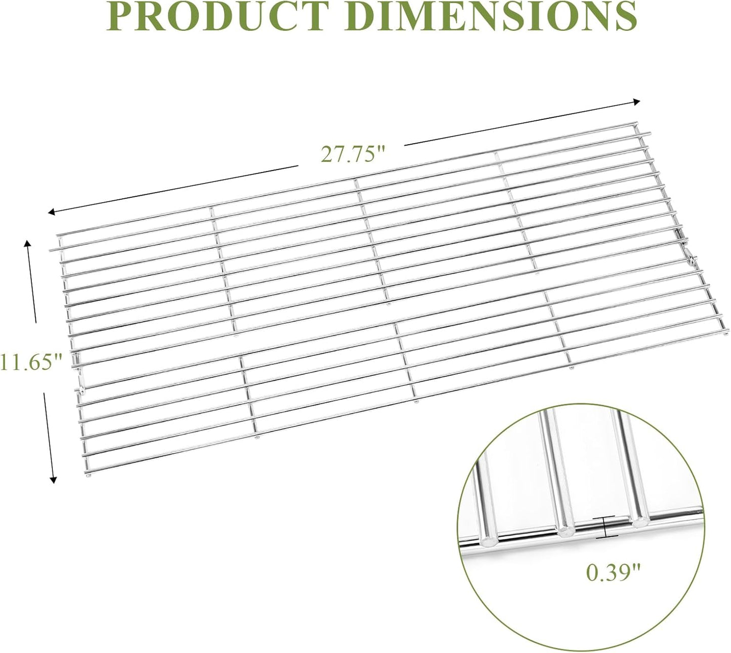 Utheer 2-Pack Griddle Warming Rack for Blackstone 28" Griddles, Stainless Steel Flat Top Grill Accessories | Reversible Rack Adds Prep Space, Foldable Clip-On Design Expands Cooking & Holding Area