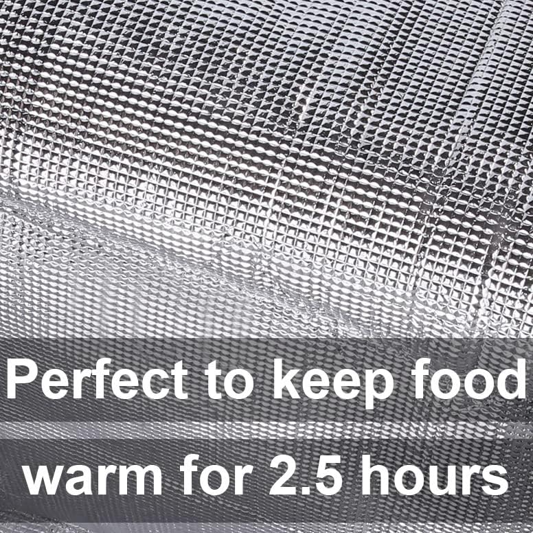 musbus Extra large XXXL Insulated Food Delivery Bag Cooler Bags Keep Food Warm Catering Therma Catering Bag for doordash 22x14x13 Cooler Bags Therma Shopper hot warming RED Pizza BLACK