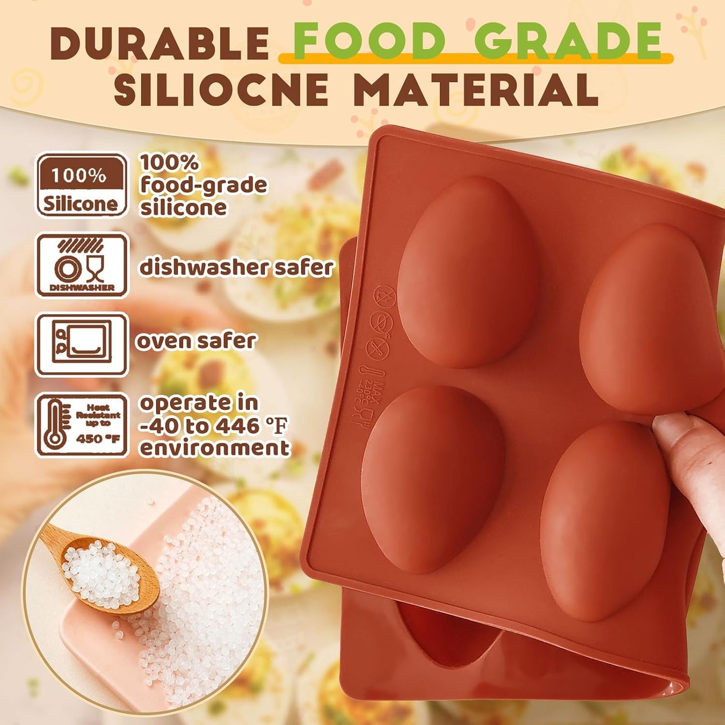 HKNMTT Silicone Muffin Pan for Baking, Cupcake Egg bites Brownie Mold 12 Cup Regular Size, Oven Safe BPA Free kitchen Appliances