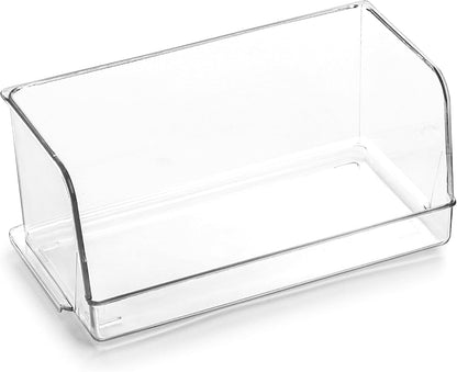 BINO | Stackable Plastic Storage Bins, Large | THE MYRIAD COLLECTION | Multipurpose Bins | Pantry Organizers And Storage | Home Organization Containers | Clear Plastic Fridge Bin | Freezer Organizer
