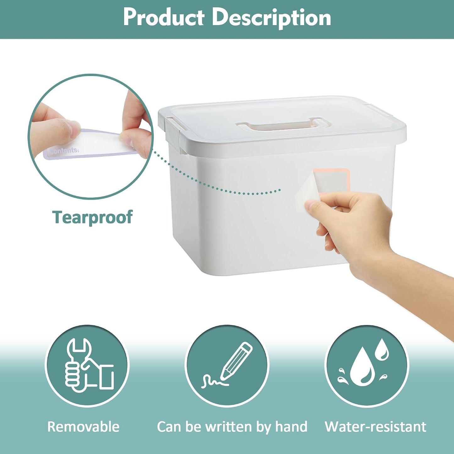 500 Pcs 1×3 Inch Removable Freezer Labels, Waterproof, Oil & Tear Resistant, No Residue Writable Stickers for Food Containers, Jars, Pantry and Meal Prep (Boho-Date)